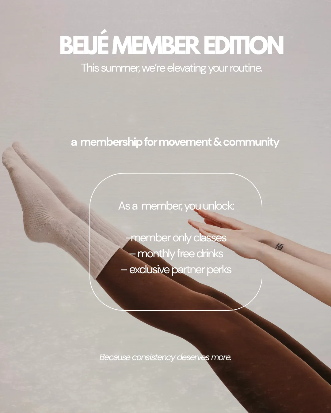 BEIJÉ Memberships Kampagne